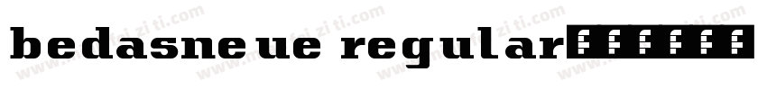 bedasneue regular字体转换